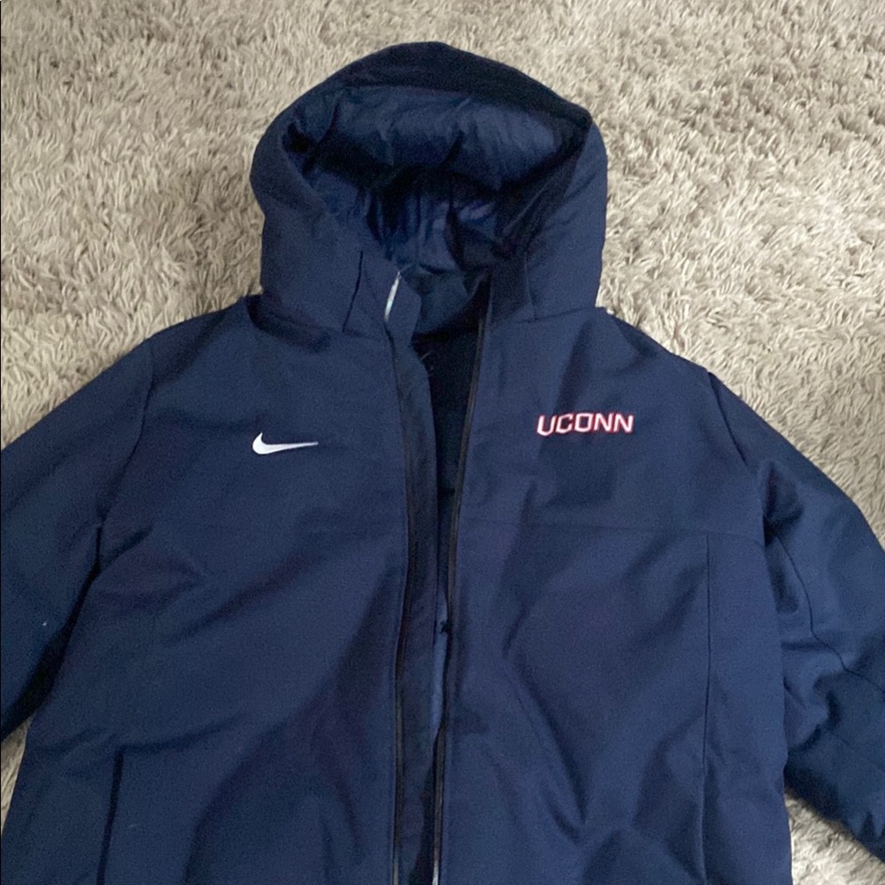 Nike Dark Blue UCONN Hooded Jacket